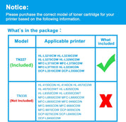 Compatible Toner Cartridge Replacement for Brother TN227/TN223 (Magenta) – High Yield, 2300 Pages, for HL-L3210CW, HL-L3270CDW, MFC-L3750CDW