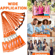 Colarr 24-Pack Volunteer Lanyards with PVC ID Badge Holders – Bulk Breakaway Neck Straps for Events, Church, School, Fundraisers