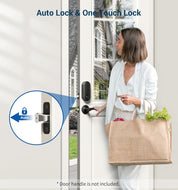Veise Keyless Entry Door Lock – Electronic Keypad Deadbolt with Auto Lock, Anti-Peeking Password, Backlit Keypad & Spare Keys, Matte Black