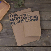 Undated Monthly Planner (Large, 1 Pack), Brown – Non-Dated Organizer for Adults