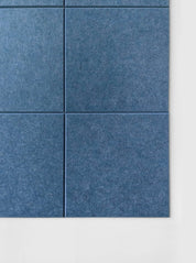 47"x35" Large Cork Board Alternative – 12-Pack Felt Wall Tiles with Removable Adhesive Tabs – Ocean Blue Pin & Tack Board for Home or Office