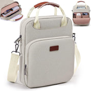Book Carrying Bag with Shoulder Strap – Sturdy Zippered Book Sleeve & Protector Case – Book Lover’s Sling Bag for Paperbacks