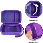 Travel Case for UCOMX/Nano/Iseyyox/LISEN/RTOPS 3-in-1 Wireless Charger – Foldable Magnetic Charging Station Storage Holder Bag – Purple (Box Only)