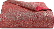 Hotel Collection Regal Paisley Duvet Cover, Burgundy - Size Queen