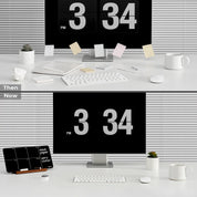 Desktop Black Glass Weekly Planner Dry Erase Whiteboard – 12x6 Portable Calendar with Detachable Wood Stand, Marker & Eraser – For Office, Home, Schools