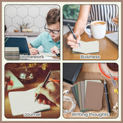 36 Pcs Pocket Notebook Mini Journal 2.5" x 4" – Kraft Paper Notepad Bulk, Softcover Memo Diary for Students, Travelers, School (Dark Color, Blank Cover)