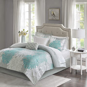Madison Park Essentials Maible 9-Piece Bed in A Bag Comforter Set – Queen (90" x 90")