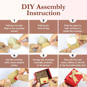 60 Love Notes for Him or Her – Mini Envelope Anniversary Cards & Lunch Notes – Long Distance Relationship Gift