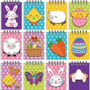 72-Pack Easter Bunny Mini Notebooks – Christian Themed Plain Memo Pads for School & Gifts