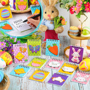 72-Pack Easter Bunny Mini Notebooks – Christian Themed Plain Memo Pads for School & Gifts
