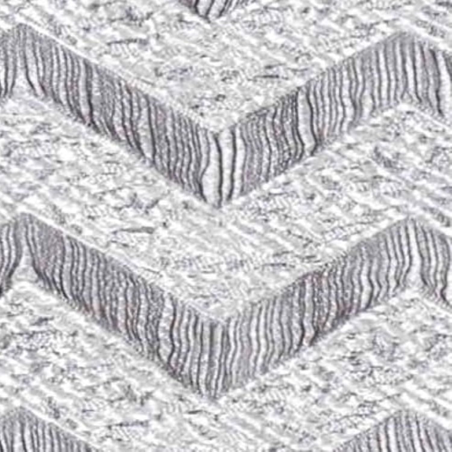 Avanti Galaxy Chevron Bordered Cotton Bath Towel – 27" x 50" – Black – Soft & Absorbent