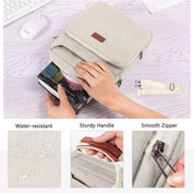 Book Carrying Bag with Shoulder Strap – Sturdy Zippered Book Sleeve & Protector Case – Book Lover’s Sling Bag for Paperbacks