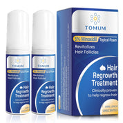 5% Minoxidil Foam for Hair Growth & Regrowth – Slows Hair Loss, Promotes Thicker, Longer Hair – 2 Month Supply