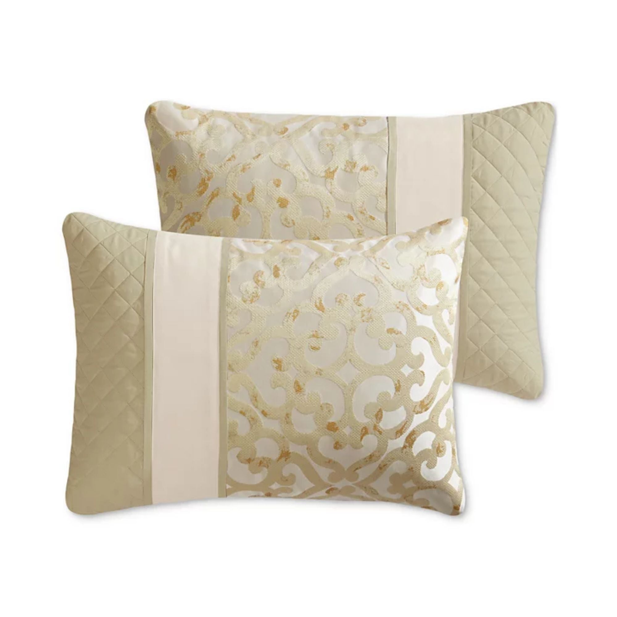 Hallmart Collectibles Caroline 14-Pc. Comforter Set, Queen - Gold