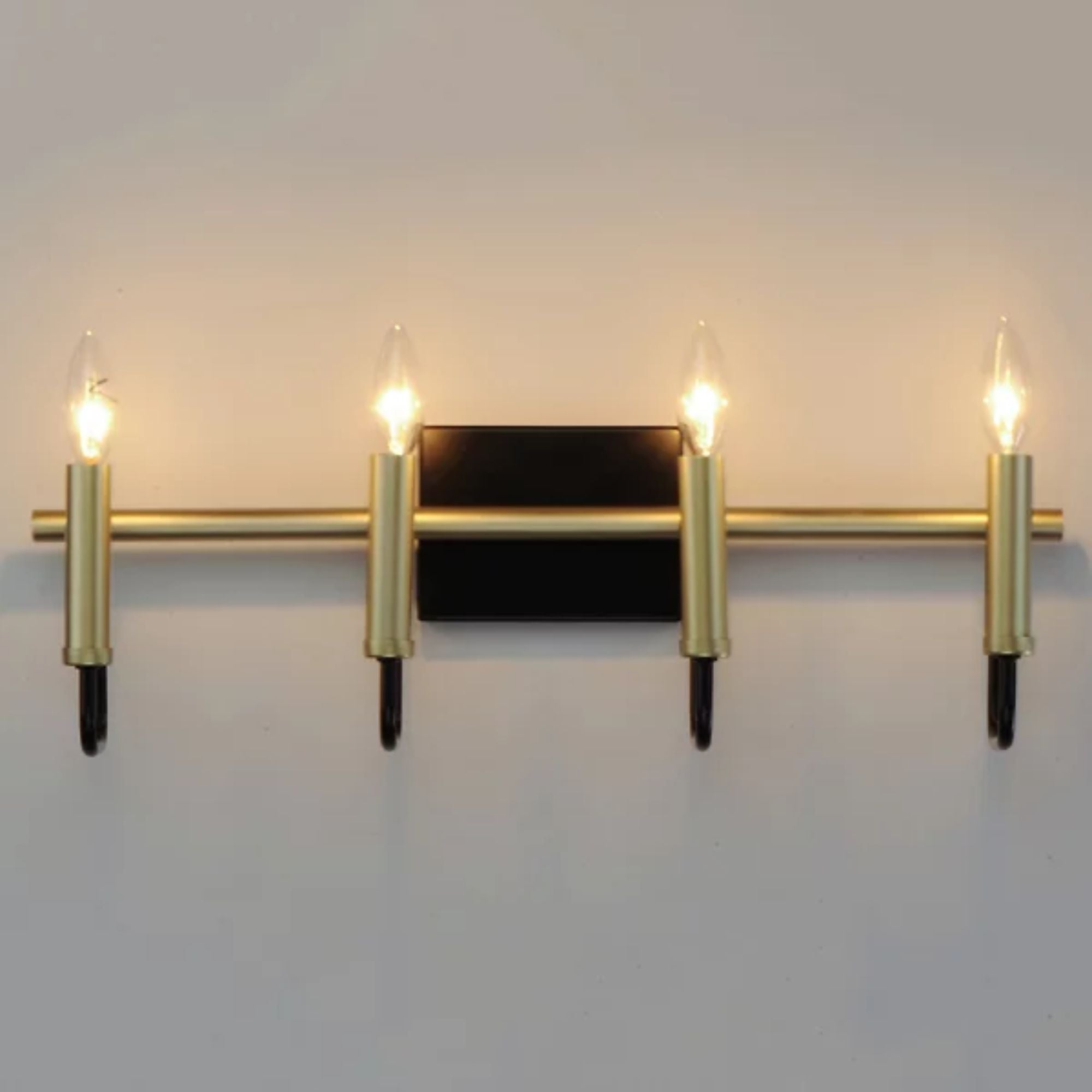 Sullivan 3-Light Wide Black/Gold Vanity Light by Maxim Lighting