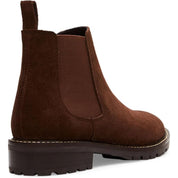 Steve Madden Women's Leopold Padded Insole Round Toe Chelsea Boots – Brown Suede, Size 9.5M