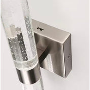Glass Bubble Light Bar LED Vanity 18 in. 2-Light Brushed Nickel Modern/Contemporary