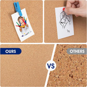 SVOPY Square Cork Bulletin Board Tiles – 7 Pack Extra Thick 12x12 Inches – Cork Sheets for Wall, Home Office, School Message Board, and Decorative Display