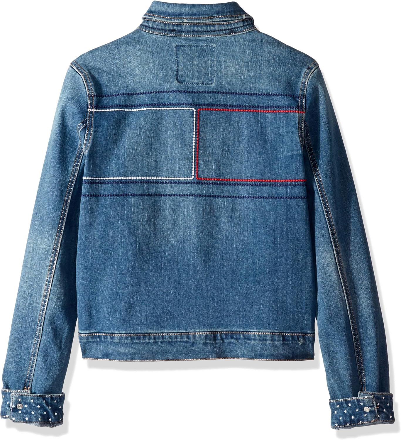 Tommy Hilfiger Girls' Classic Embroidered Denim Jean Jacket - Size 3T