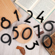 20-Pack 4" Self-Adhesive 3D House Numbers – Black Plastic Raised Address Stickers (0–9) for Mailbox, Door, Office, Apartment, Hotel, Garden Signs