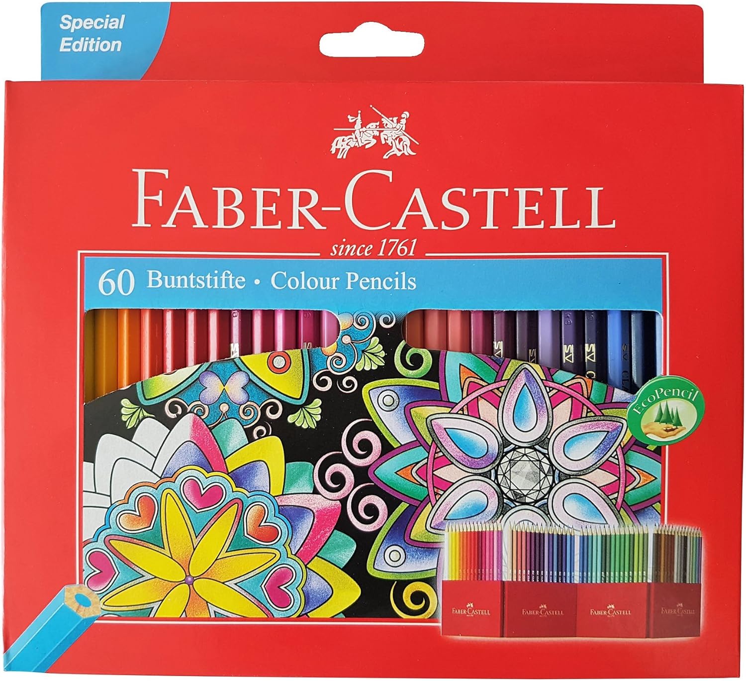 Faber-Castell Colour Pencils – Artist Set with Hybrid Ink Base (Pack of 60)