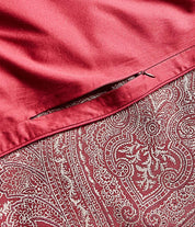 Hotel Collection Regal Paisley Duvet Cover, Burgundy - Size Queen