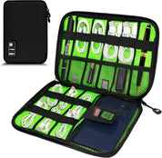 Miavers Electronics Organizer Travel Pouch – Portable Cable Storage Bag for Cords, Chargers, Phone – Black