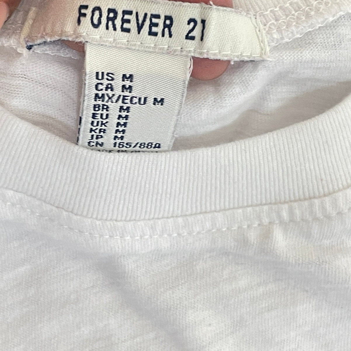 Forever 21 Rainbow Retro Nature Vibes Sleeveless Shirt, White - Medium