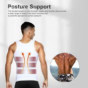 Men's 4-Pack Body Slimming Shapewear Tummy Control Thermal Compression Tank - XL