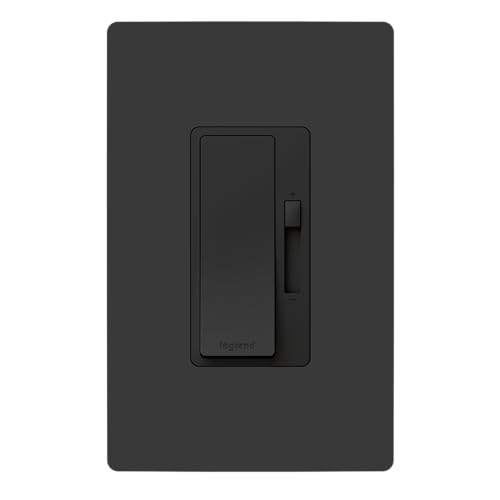Radiant 150W Rocker Dimmer – 3-Way/1-Pole Dimmer Switch for LED, CFL, Halogen, and Incandescent Bulbs – Polycarbonate