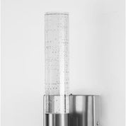 Glass Bubble Light Bar LED Vanity 18 in. 2-Light Brushed Nickel Modern/Contemporary