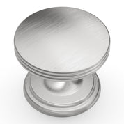 Hickory Hardware P2142-SN-10B American Diner Cabinet Knobs – Satin Nickel – 1.37" Dia – 10 Pack