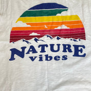 Forever 21 Rainbow Retro Nature Vibes Sleeveless Shirt, White - Medium