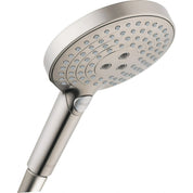 Hansgrohe Raindance Select S 3-Spray Handheld Showerhead – 1.75 GPM, 5 in., Brushed Nickel