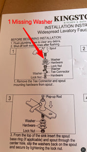 Kingston Brass KC7068AX Vintage Widespread Bathroom Faucet with Brass Pop-Up – Brushed Nickel – 1.2 GPM