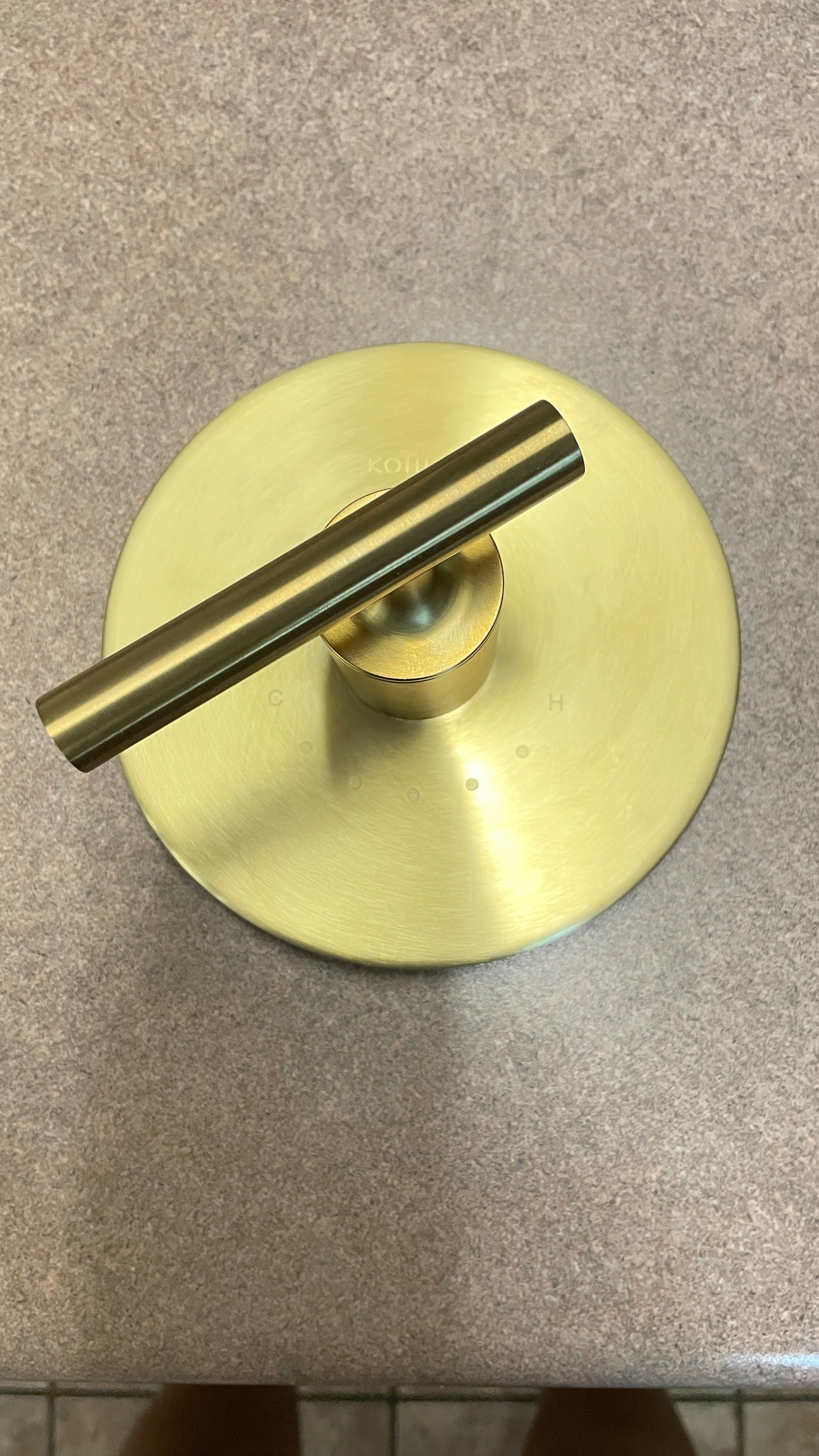 KOHLER Purist MasterShower Temperature Control Valve Trim with Lever Handle – Brass