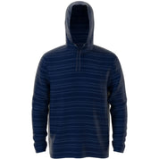 PGA Tour Men's Striped Long Sleeve Sweatshirt Hoodie Moisture Wicking, Blue - 2XL