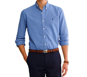 Polo Ralph Lauren Men's Garment-Dyed Oxford Shirt Blue Small