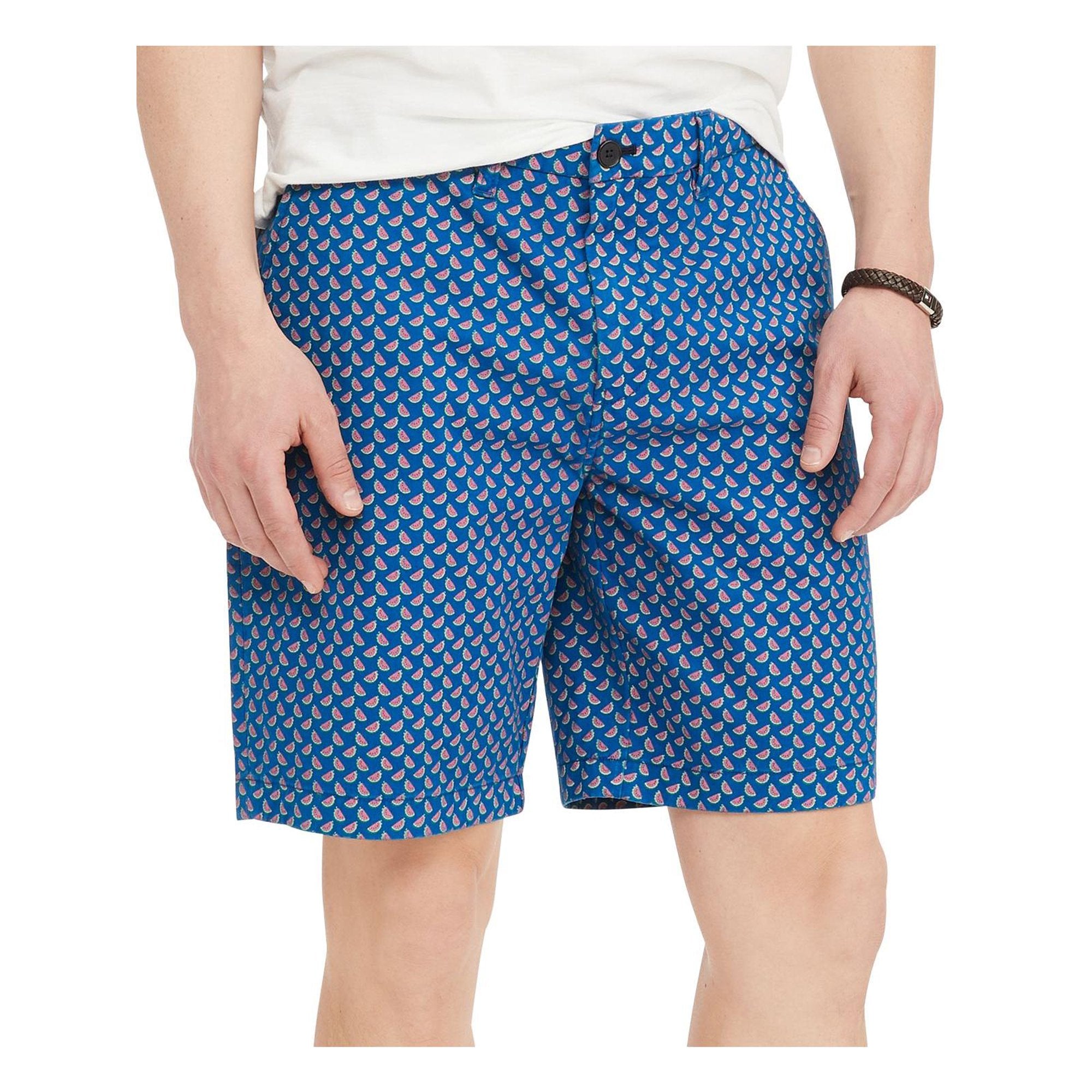 Tommy Hilfiger Men's Watermelon Print 9" Casual Shorts, Blue -  Size 30
