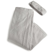 Akwaaba Inns Hotel Collection 2 Piece Axis Sculpted Cotton Velour Spa Set - L/XL