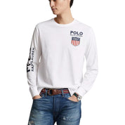 Polo Ralph Lauren Men's Printed Logo Graphic White T-Shirt - Size Small