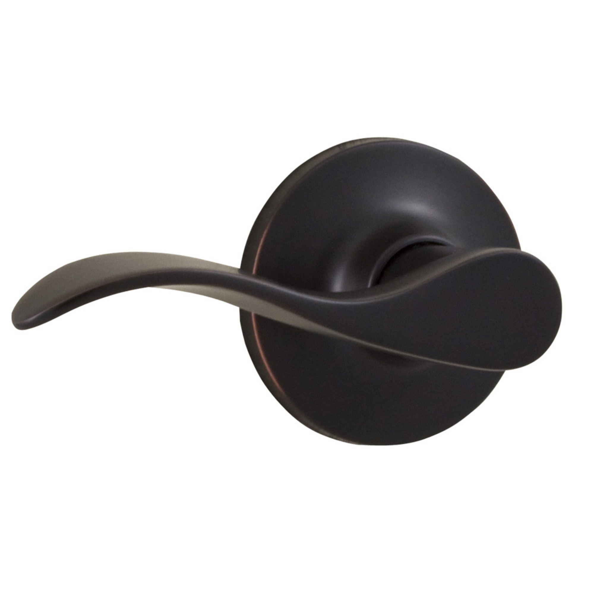Weslock 200X New Haven Passage Door Lever Set with Round Rose – Oil Rubbed Bronze