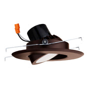 Elco EL616CT5 6-Inch Integrated LED Round Adjustable Recessed Trim, 1000 Lumens, 5000K, Bronze