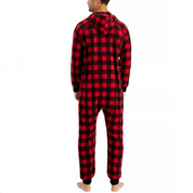 Family PJs Women's Red Check Holiday Pajama Set with Rib-Knit Cuffs - Size S