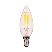 Satco 4.5 Watt B11 LED Light Bulb Candelabra Base 2700K 6-Pack