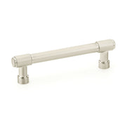 Emtek Jasper 4" Center-to-Center Bar Cabinet Pull – Satin Nickel – Industrial Modern Collection