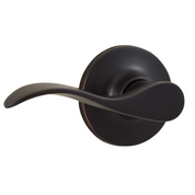 Weslock 200X New Haven Passage Door Lever Set with Round Rose – Oil Rubbed Bronze