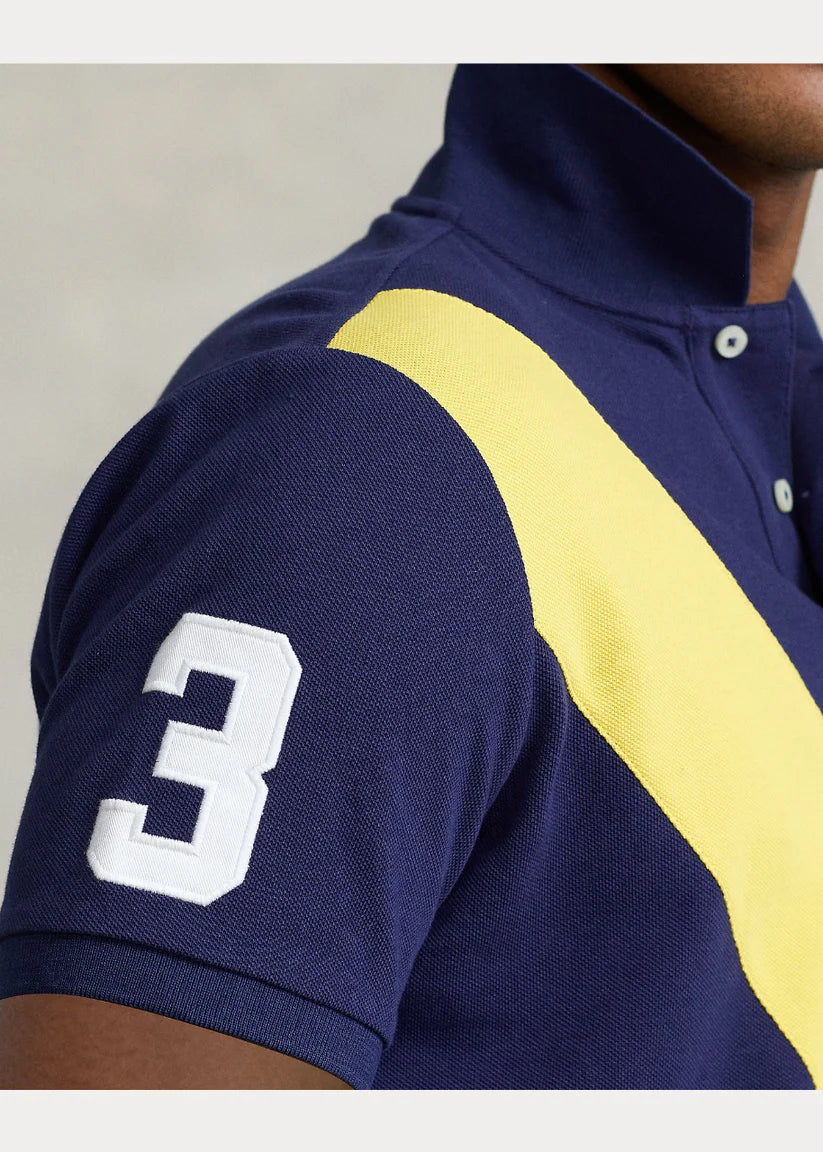 Polo Ralph Lauren Men's Slim Fit Big Pony Polo Shirt, Blue - Small