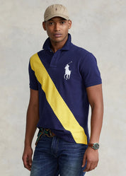 Polo Ralph Lauren Men's Slim Fit Big Pony Polo Shirt, Blue - Small