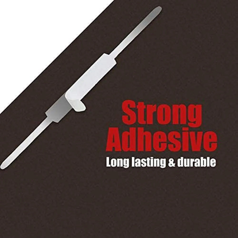 OLYMPX 100-Pack Self-Adhesive Prong Fasteners – 1" Capacity with 2.75" Base – Alloy Steel Paper Fastener Clips for File Folders – Silver